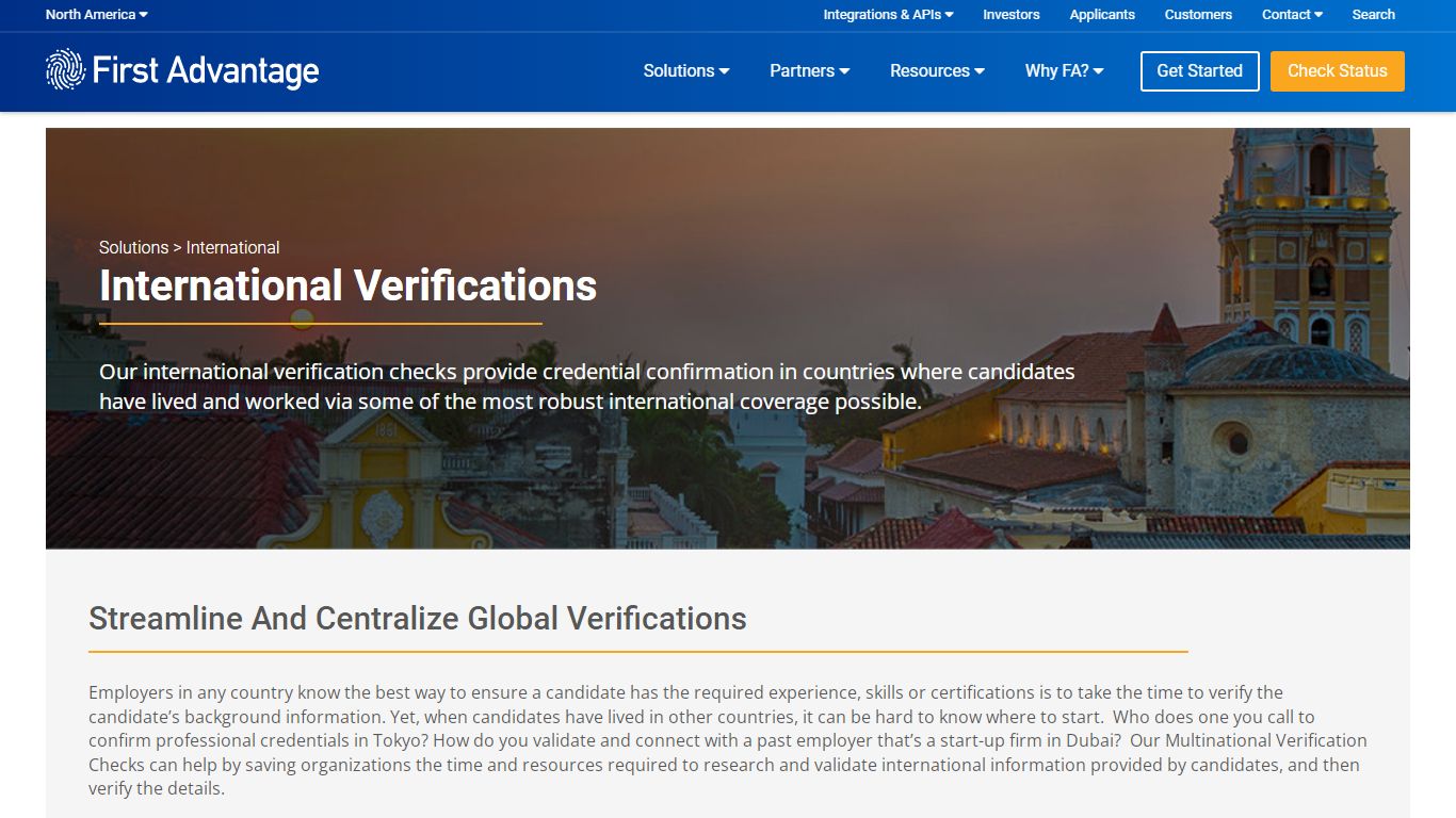 International Credential Verification Services | First Advantage